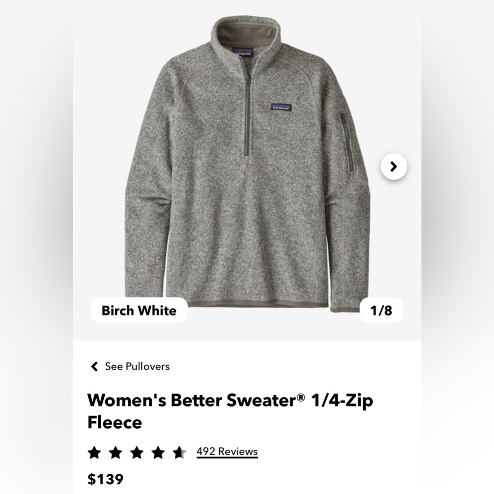 Patagonia Quarter Zip